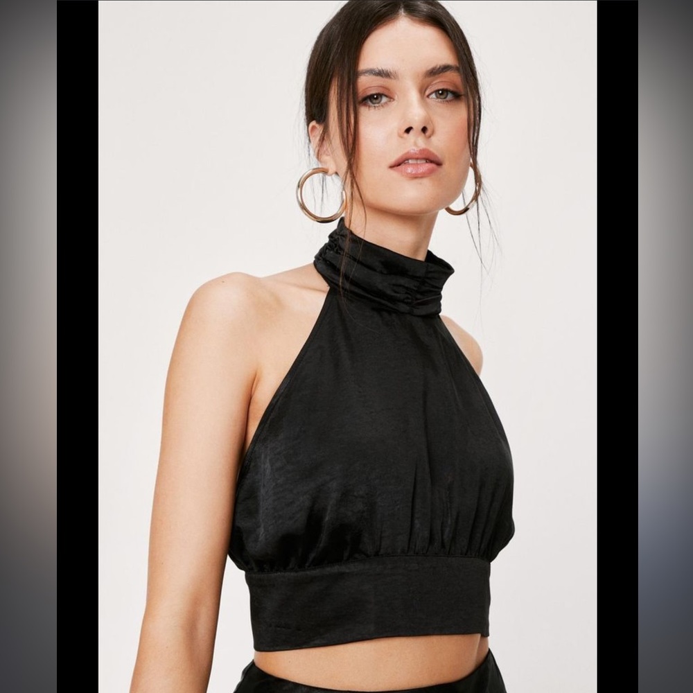 NASTYGAL high neck halter top